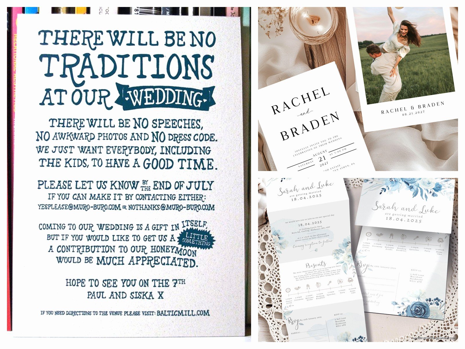 All in One Wedding Invitations: Complete Suite Packages