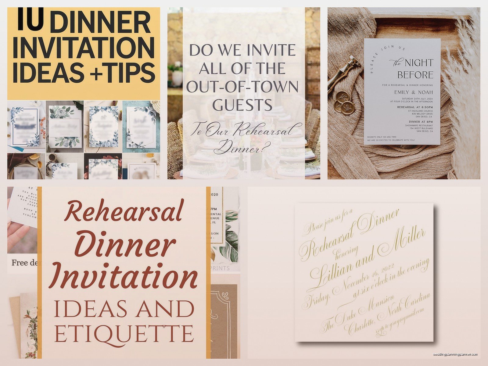 Rehearsal Dinner Invitations: Wording & Etiquette Guide