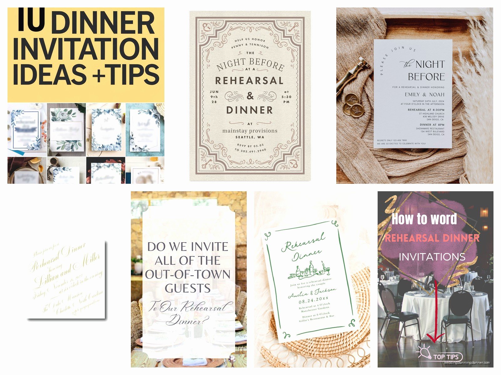 Rehearsal Dinner Invitations: Wording & Etiquette Guide