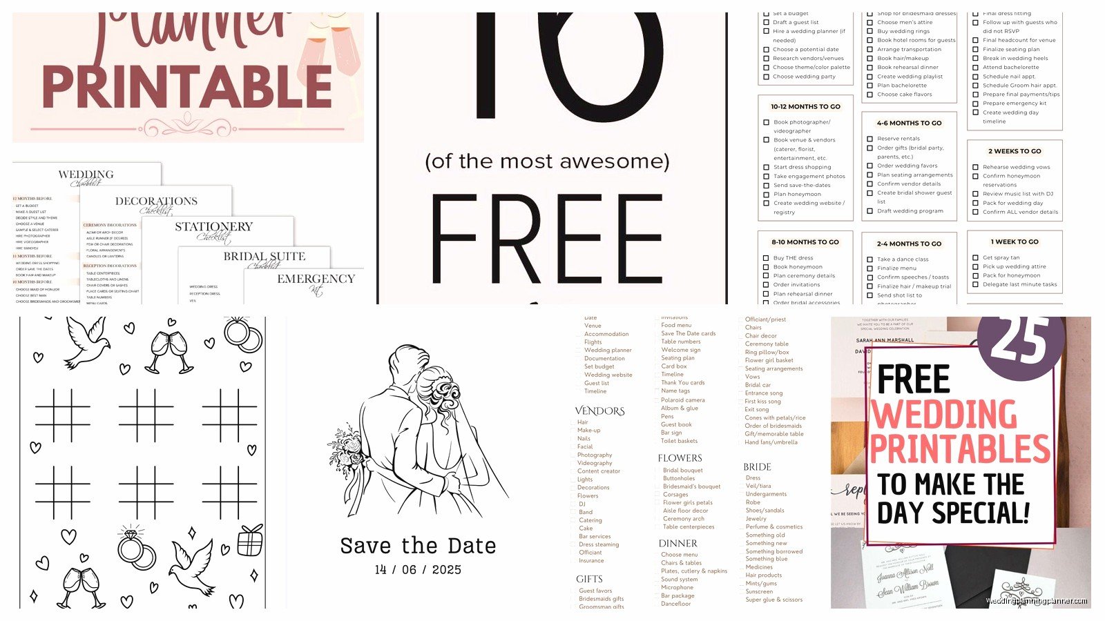 Wedding Printable: Free Downloads & DIY Resources