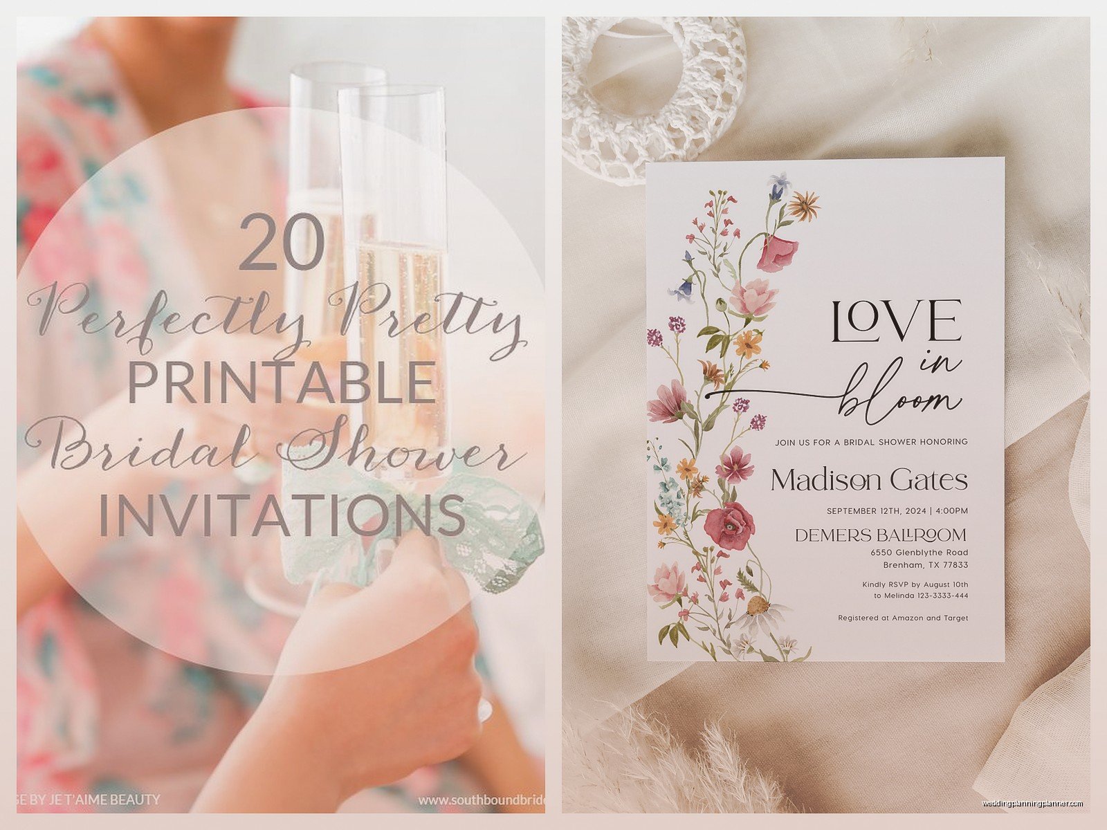 Wedding Shower Invitations: Bridal & Couples Designs