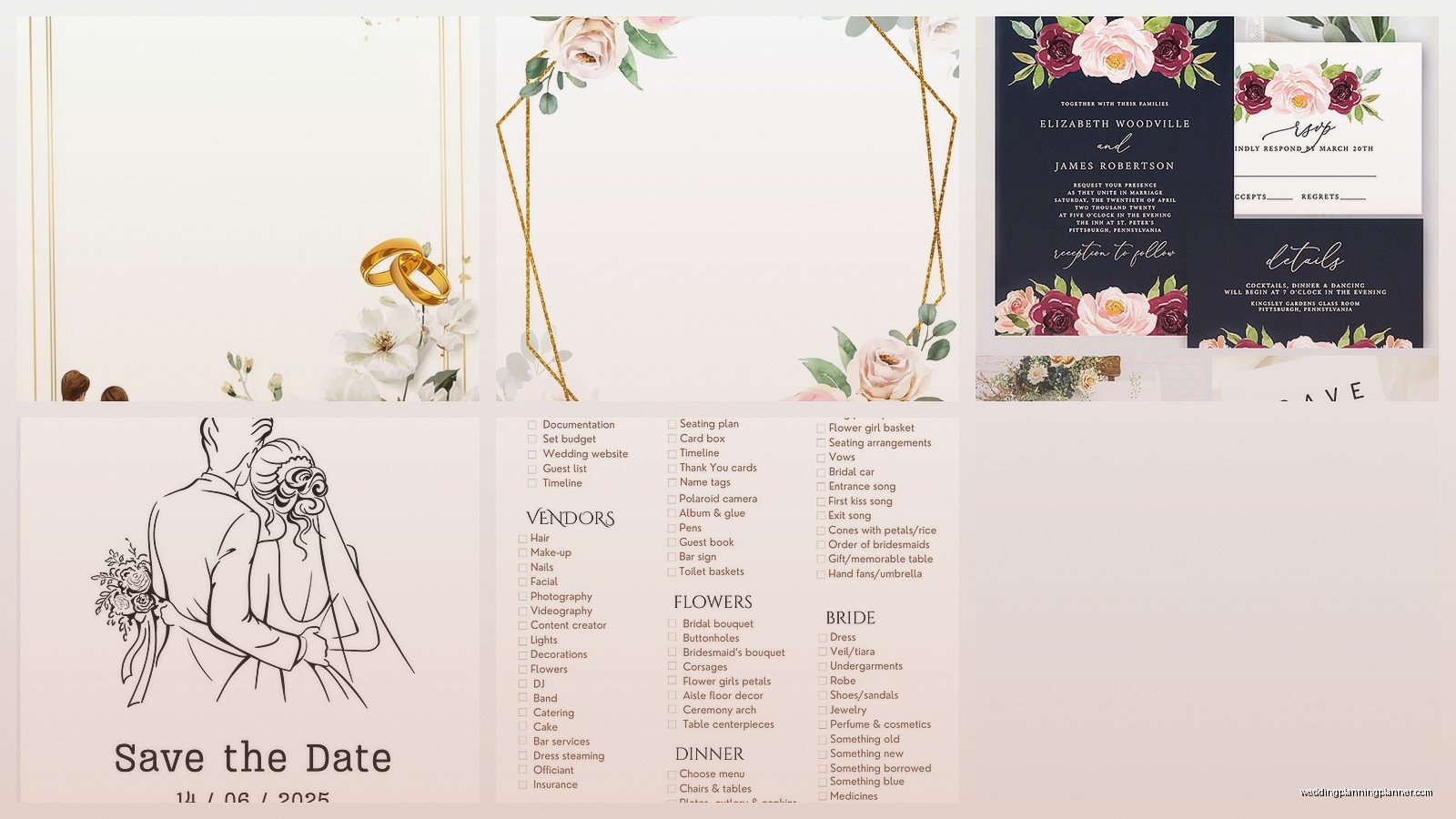 Wedding Templates: Free Downloads & Customizable Designs