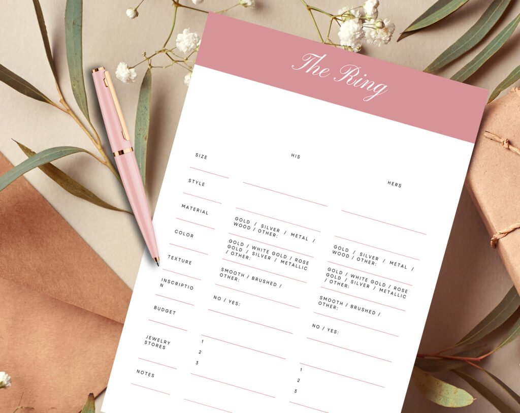 Alternative view of Dusty Rose Wedding Planner Bundle – 200-Page Printable PDF + 10 Editable Wedding Invitations | Instant Digital Download