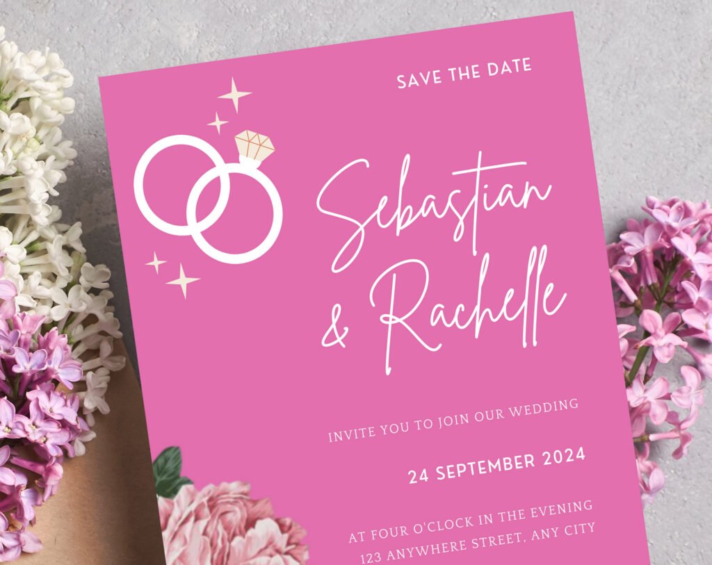 Alternative view of Blush Pink Wedding Planner Bundle – 200-Page Printable PDF + 10 Editable Wedding Invitations | Instant Digital Download