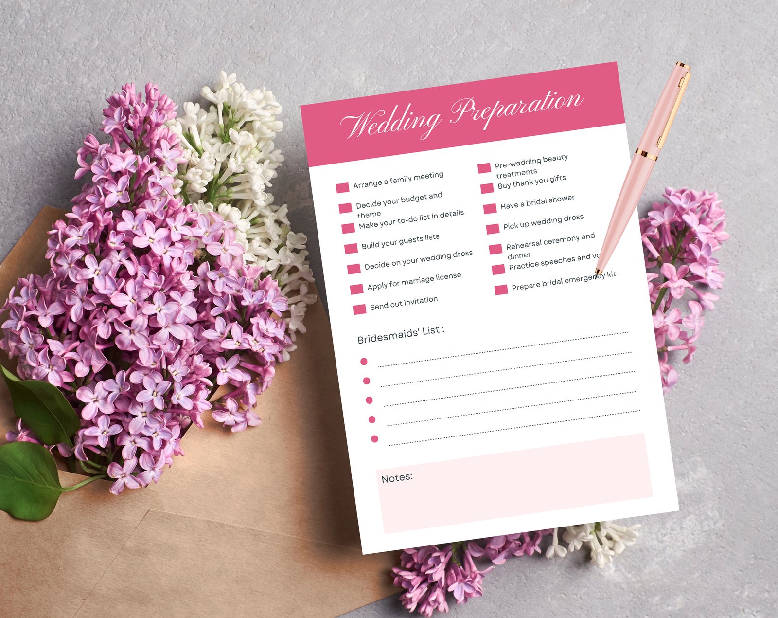 Blush Pink Wedding Planner Bundle – 200-Page Printable PDF + 10 Editable Wedding Invitations | Instant Digital Download - Image 5