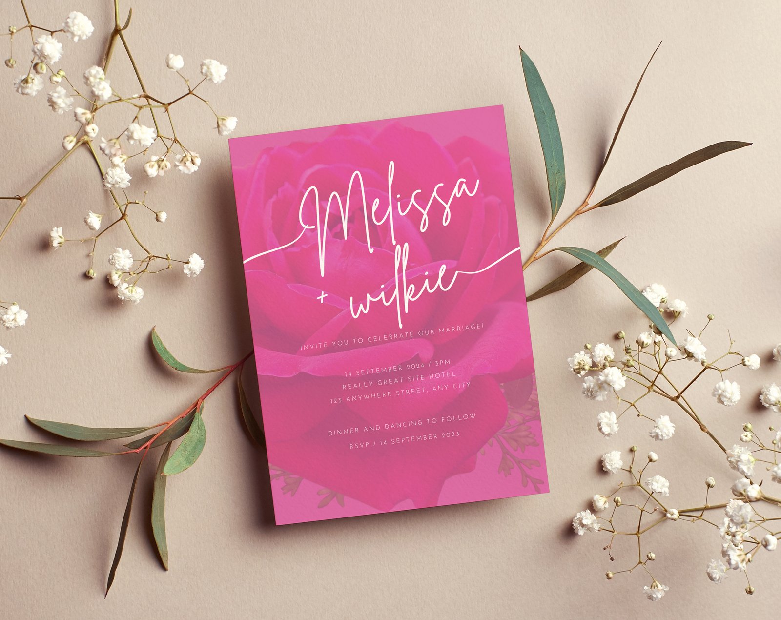 Blush Pink Wedding Planner Bundle – 200-Page Printable PDF + 10 Editable Wedding Invitations | Instant Digital Download - Image 6