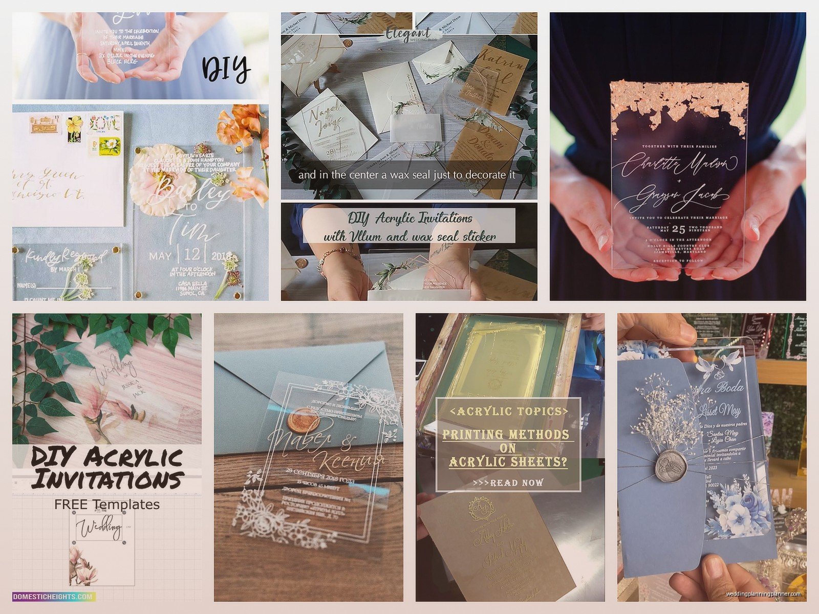 Acrylic Invitations DIY: Clear Perspex Tutorial Guide