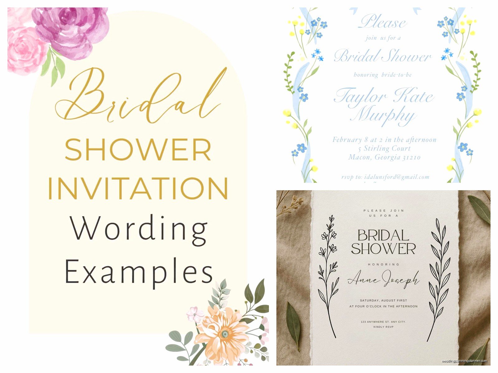 Bridal Shower Invite Examples: Party Design Samples