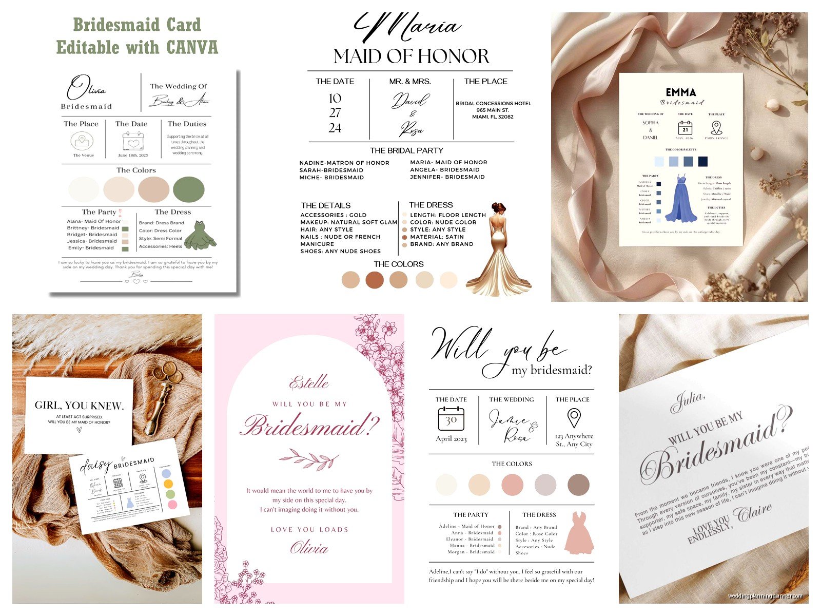 Canva Bridesmaid Card: Design & Ordering Guide