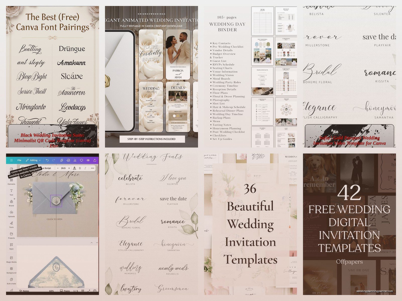 Canva Wedding Templates: Free Download Files