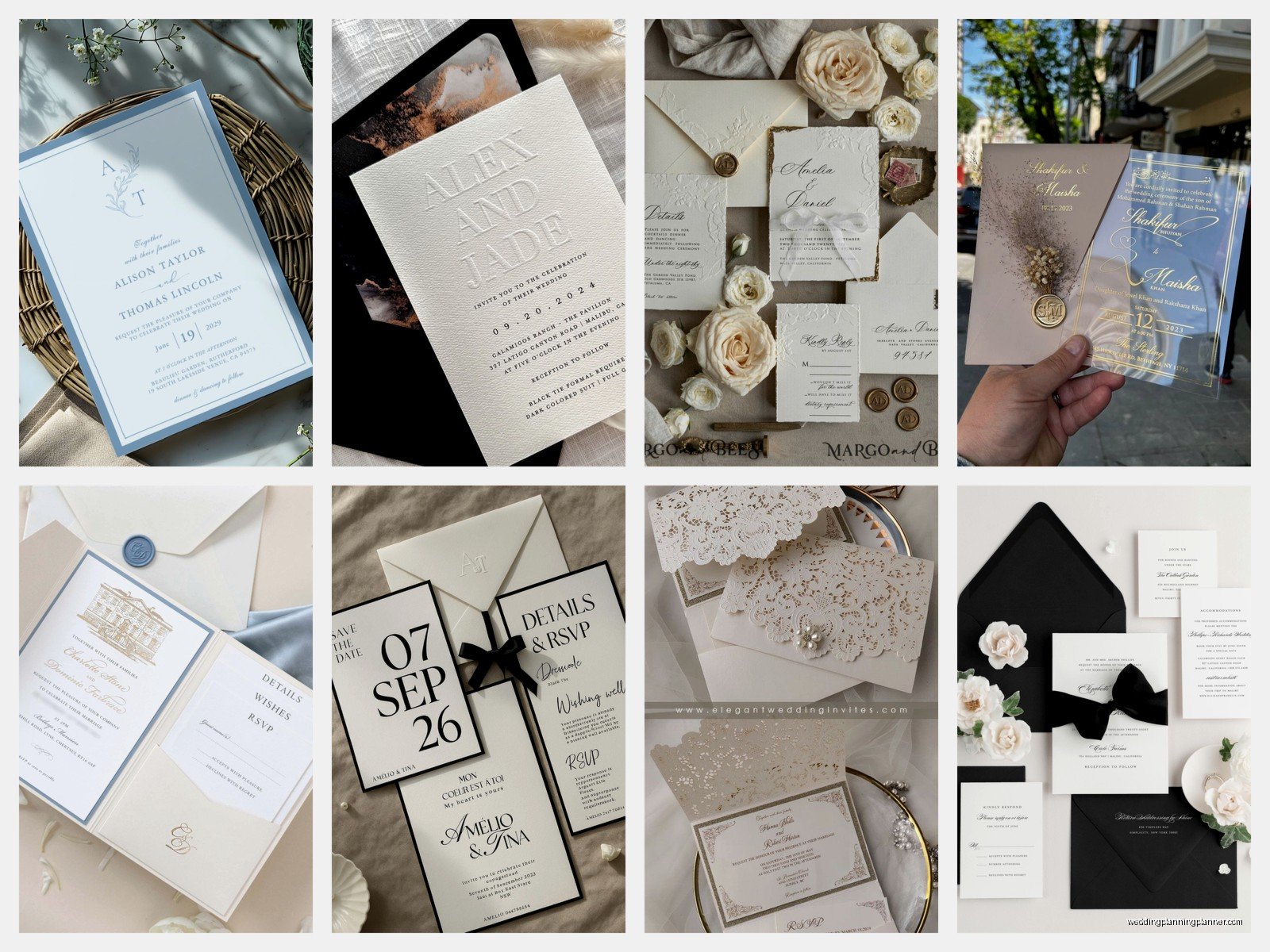 Elegant Wedding Invitations: Sophisticated Formal Designs