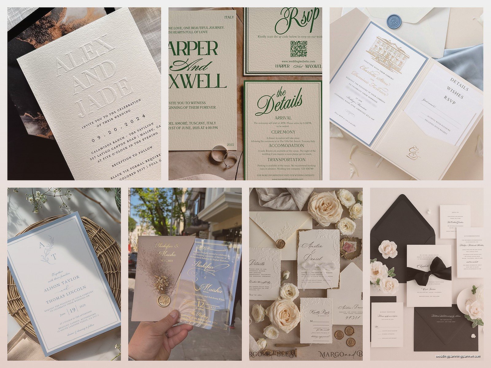 Elegant Wedding Invitations: Sophisticated Formal Designs