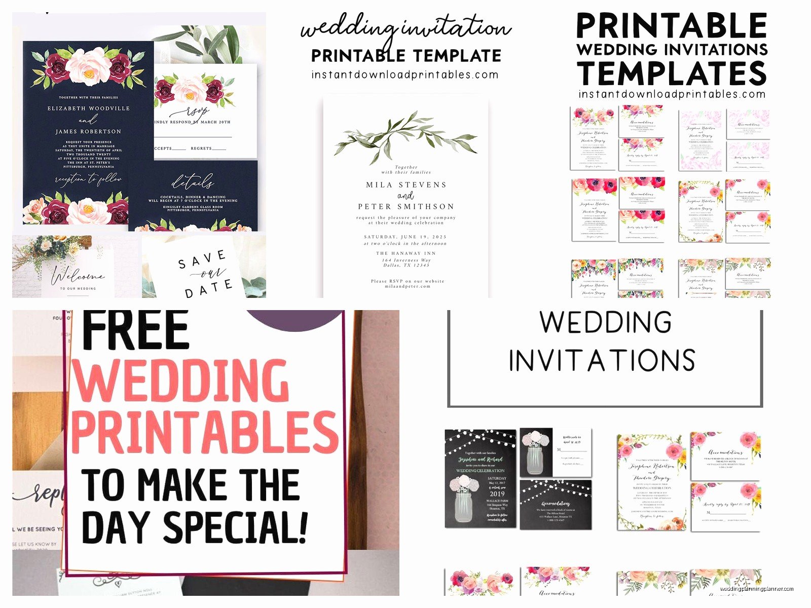 Free Wedding Invitation Templates: Printable Downloads