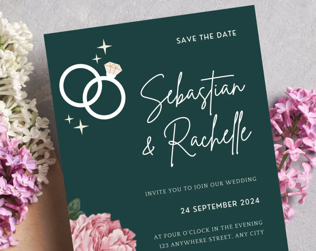 Alternative view of Emerald Green Wedding Planner Bundle – 200-Page Printable PDF + 10 Editable Wedding Invitations | Instant Digital Download