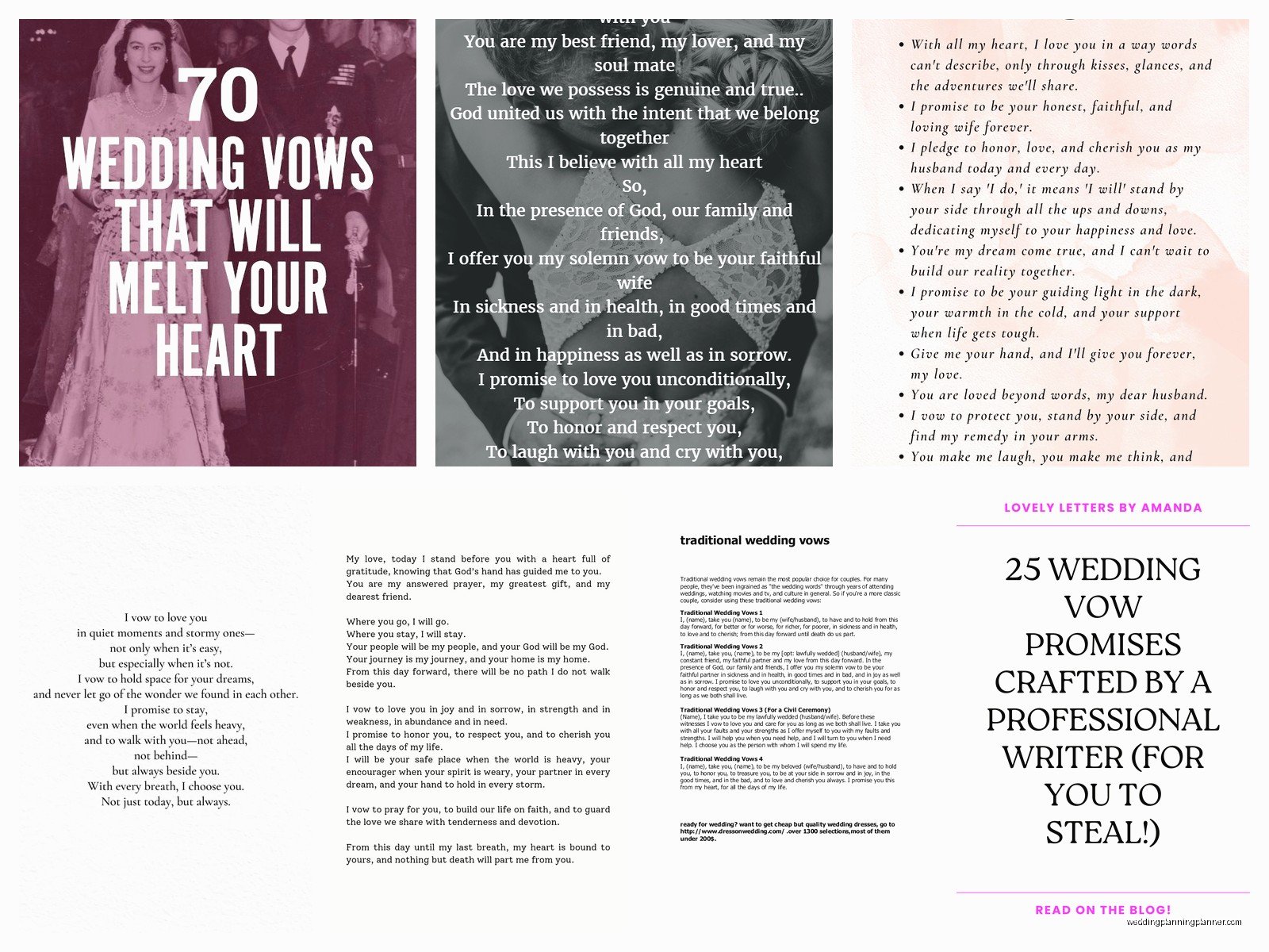 Unique Wedding Vows Examples: Personal Promise Samples