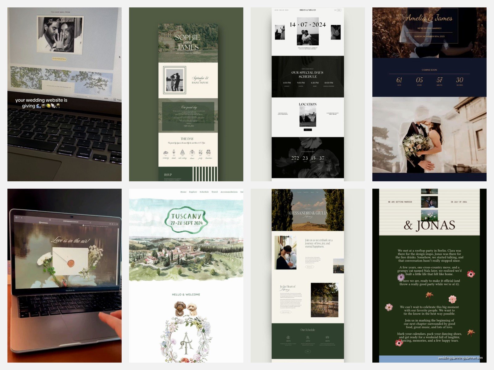 Unique Wedding Websites: Creative Event Site Ideas