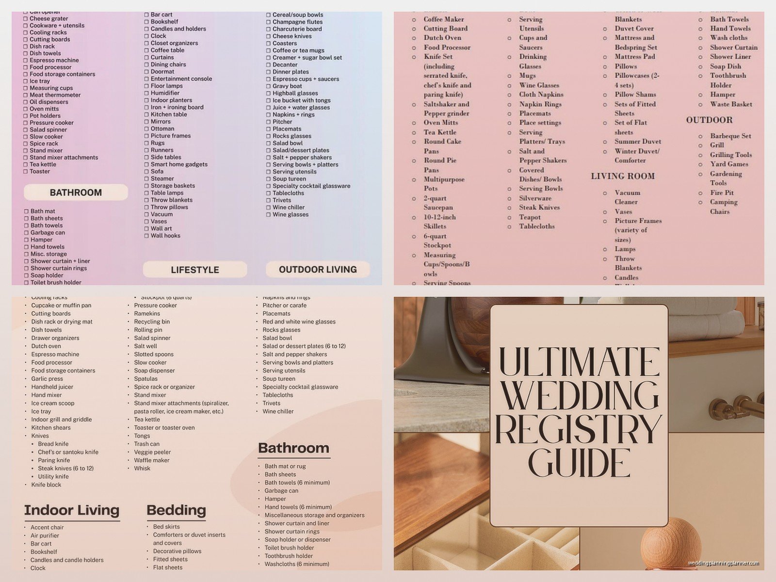 Wedding Registry Examples: Gift List Ideas & Samples