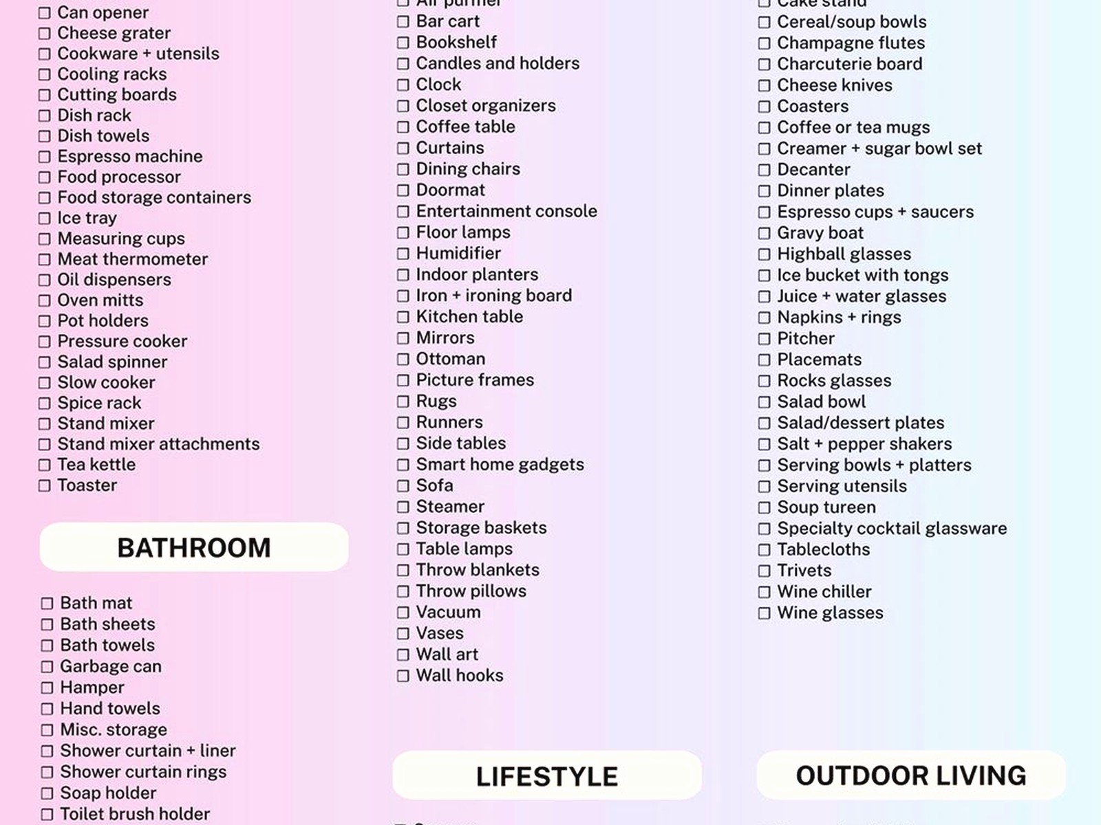 Wedding Registry Examples: Gift List Ideas & Samples