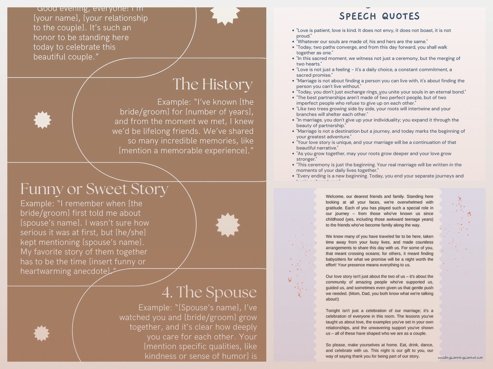 Wedding Speech Examples: Toast Writing Samples