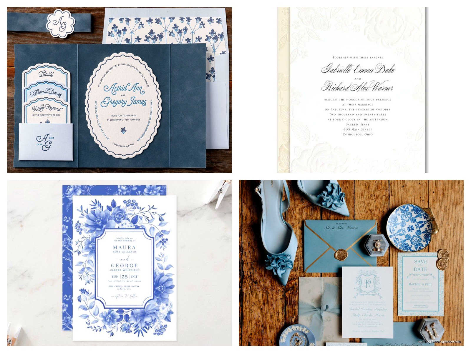 Wedgewood Wedding Invitations: Venue Chain Stationery