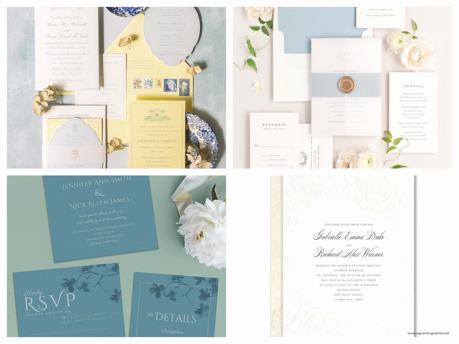 Wedgewood Weddings Invitations: Venue Chain Stationery