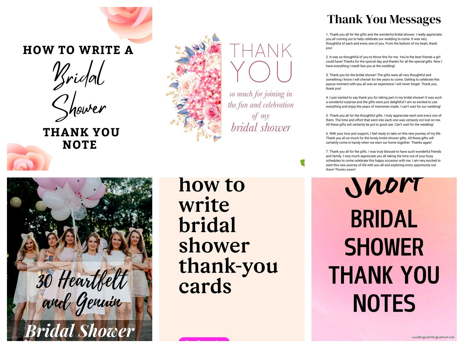 Bridal Shower Thank You Notes Examples: Sample Ideas & Examples