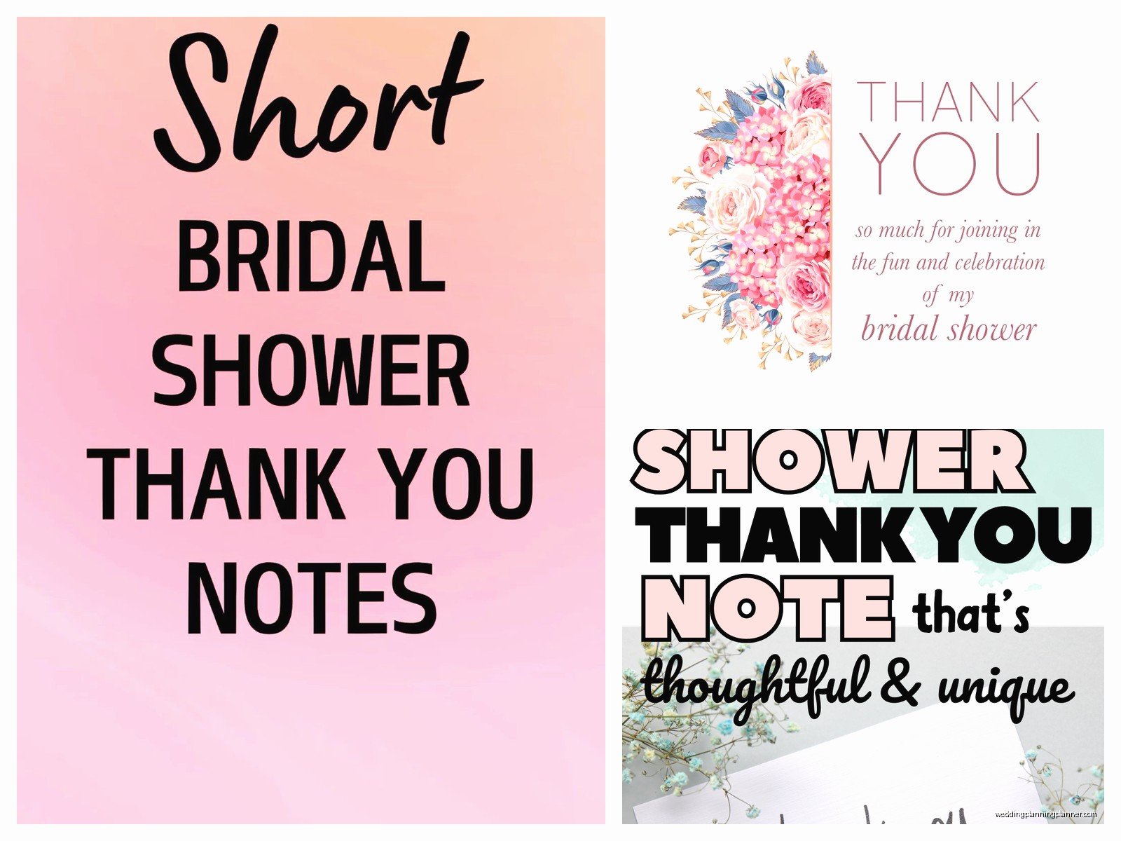 Bridal Shower Thank You Notes Examples: Sample Ideas & Examples