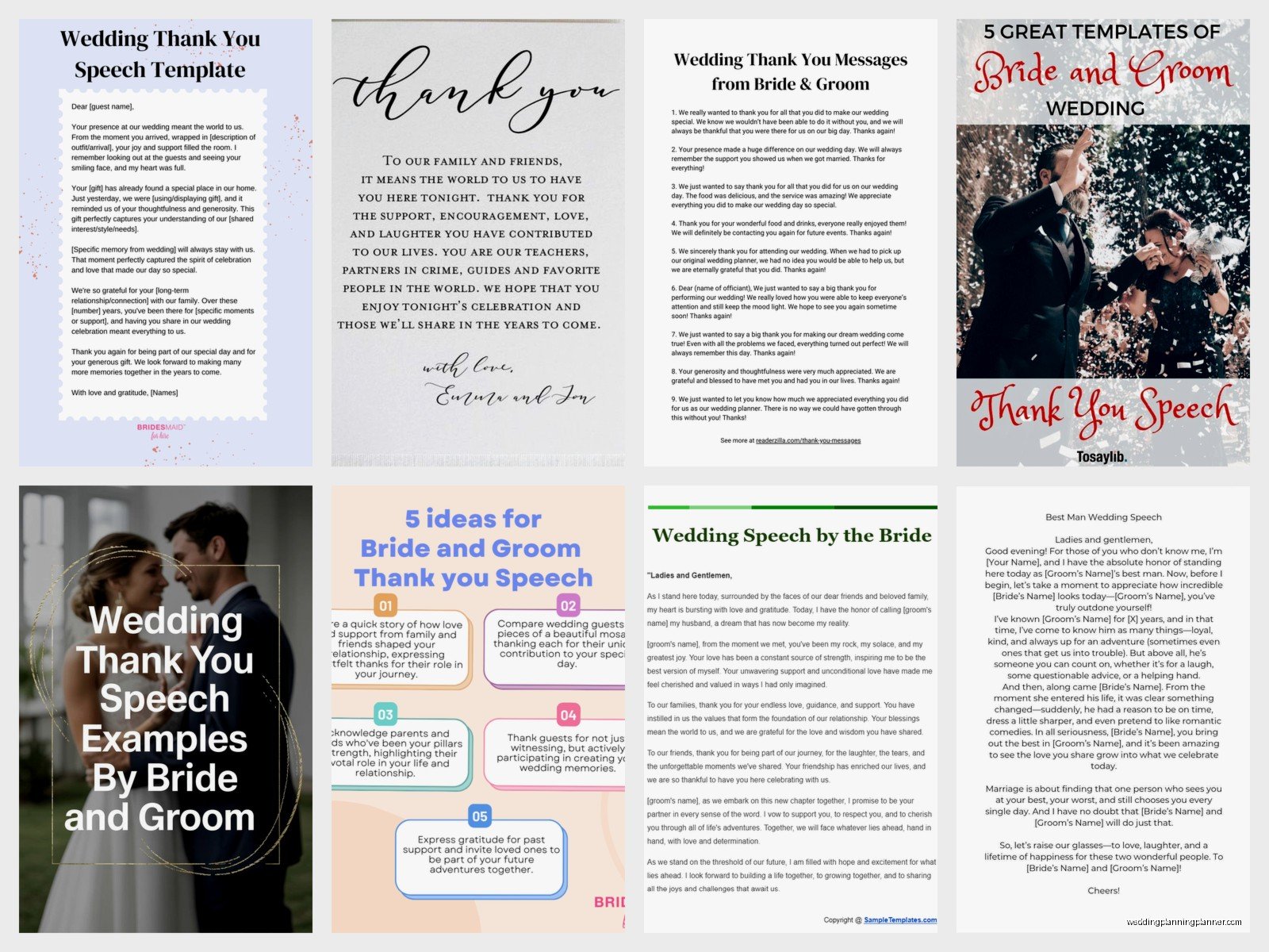 Bride And Groom Thank You Speech Examples: Sample Ideas & Examples