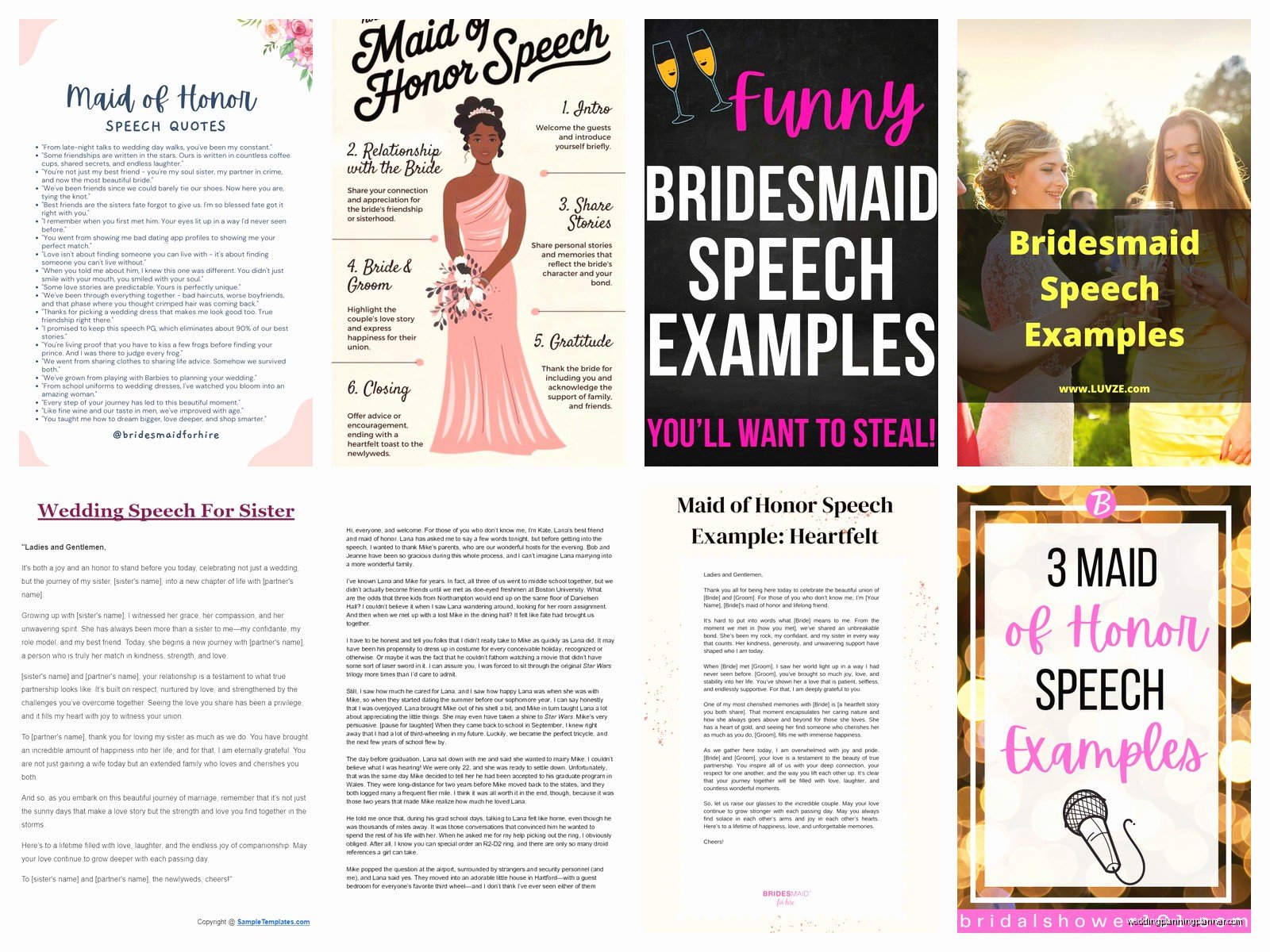 Bridesmaid Speech Examples: Sample Ideas & Examples