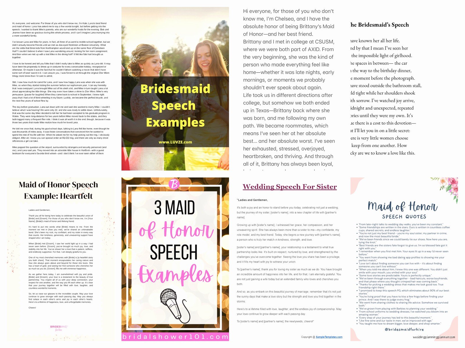 Bridesmaid Speech Examples: Sample Ideas & Examples