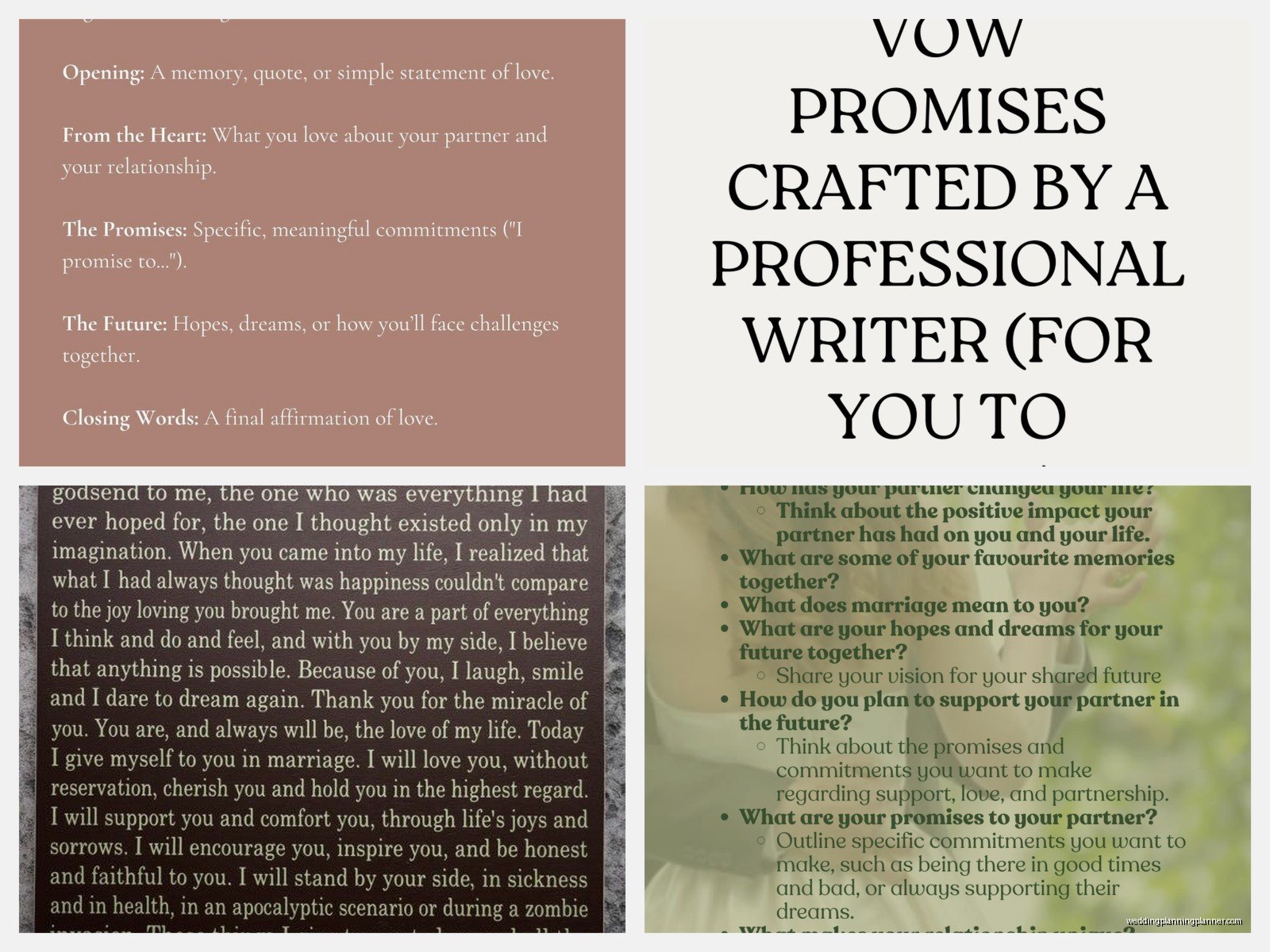 Custom Wedding Vows: Writing Guide & Examples