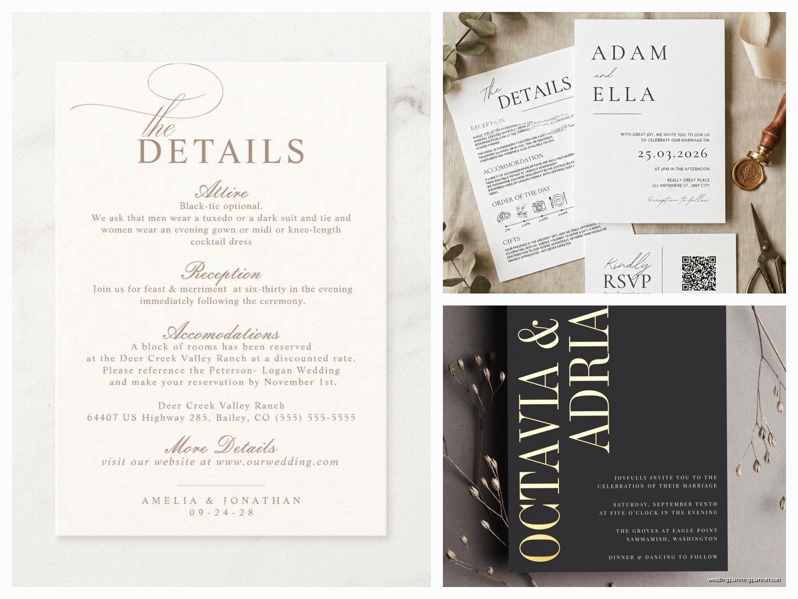 Examples Of Wedding Invitation Cards: Sample Ideas & Examples