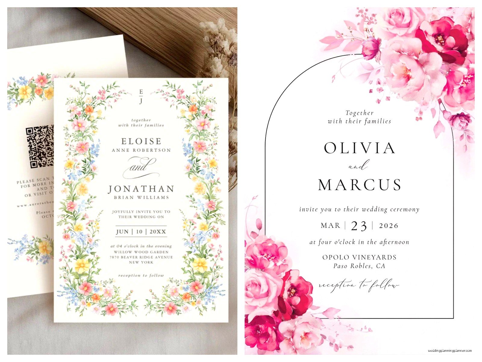Floral Design For Wedding Invitation: Design & Ordering Guide