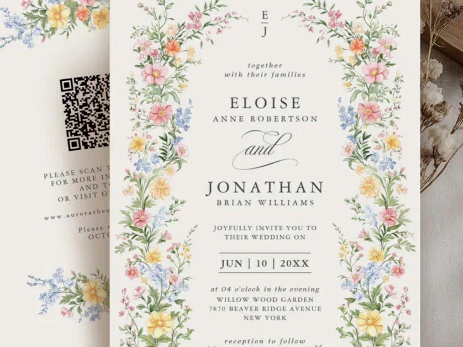 Floral Design For Wedding Invitation: Design & Ordering Guide