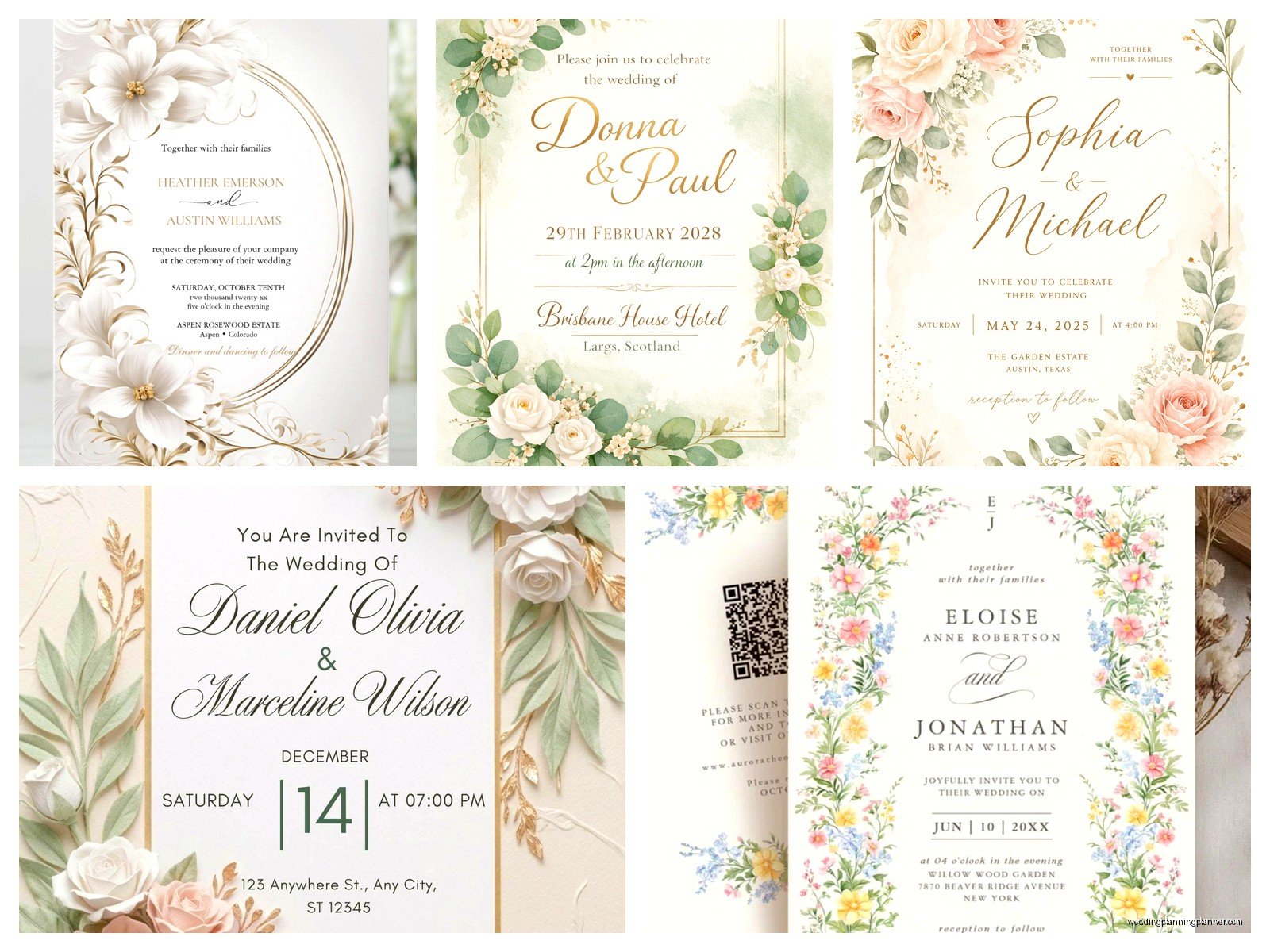 Flower Design For Wedding Invitation: Design & Ordering Guide