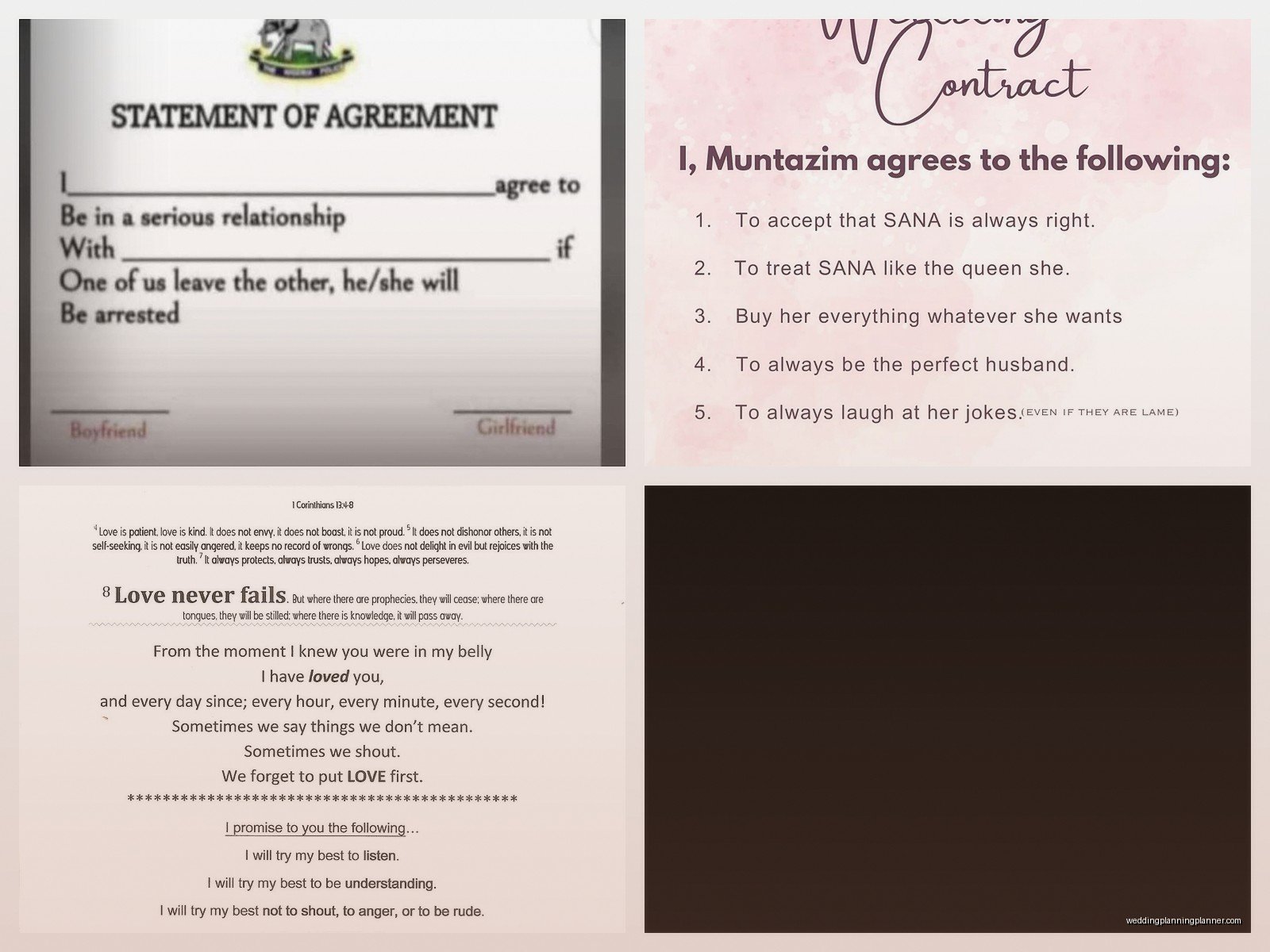 Funny Marriage Contract Sample: Sample Ideas & Examples