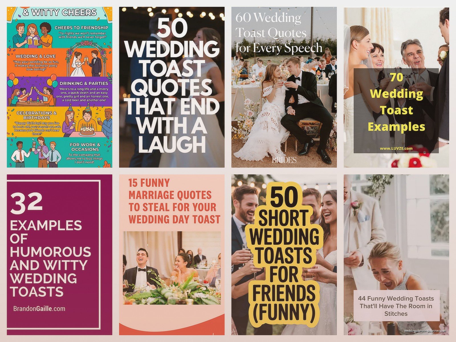 Funny Wedding Toast Examples: Sample Ideas & Examples