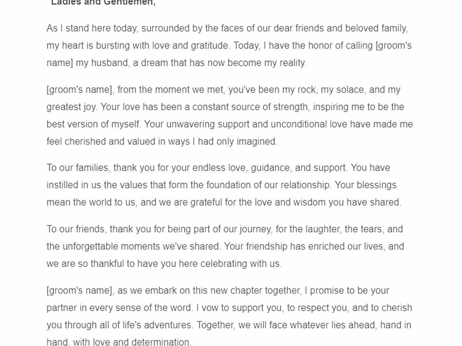 Groom Wedding Speech Examples: Sample Ideas & Examples