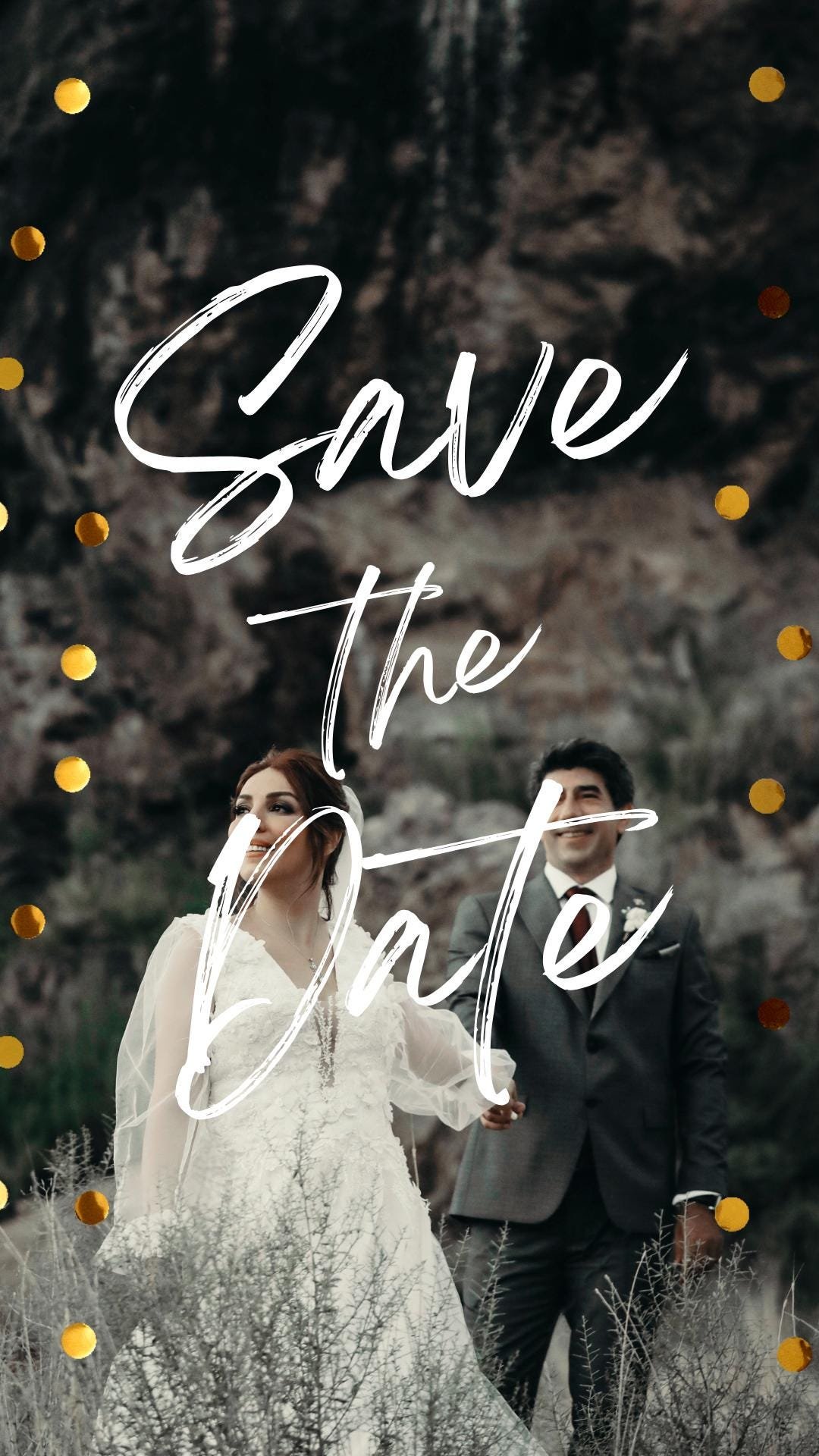 Customizable Wedding Video Invitations templates, Canva Editable Digital Wedding invitation Minimalist, Animated Custom Invitation - Image 6