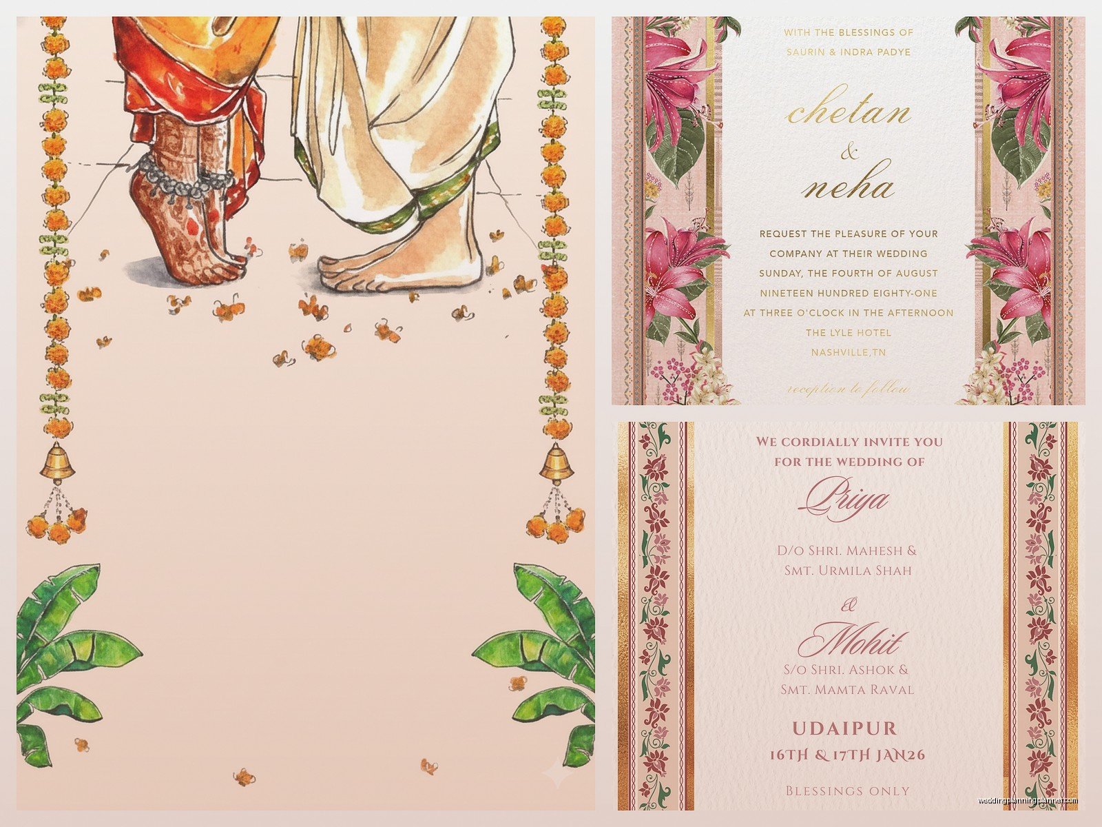 Indian Wedding Card Design: Traditional Layout Ideas