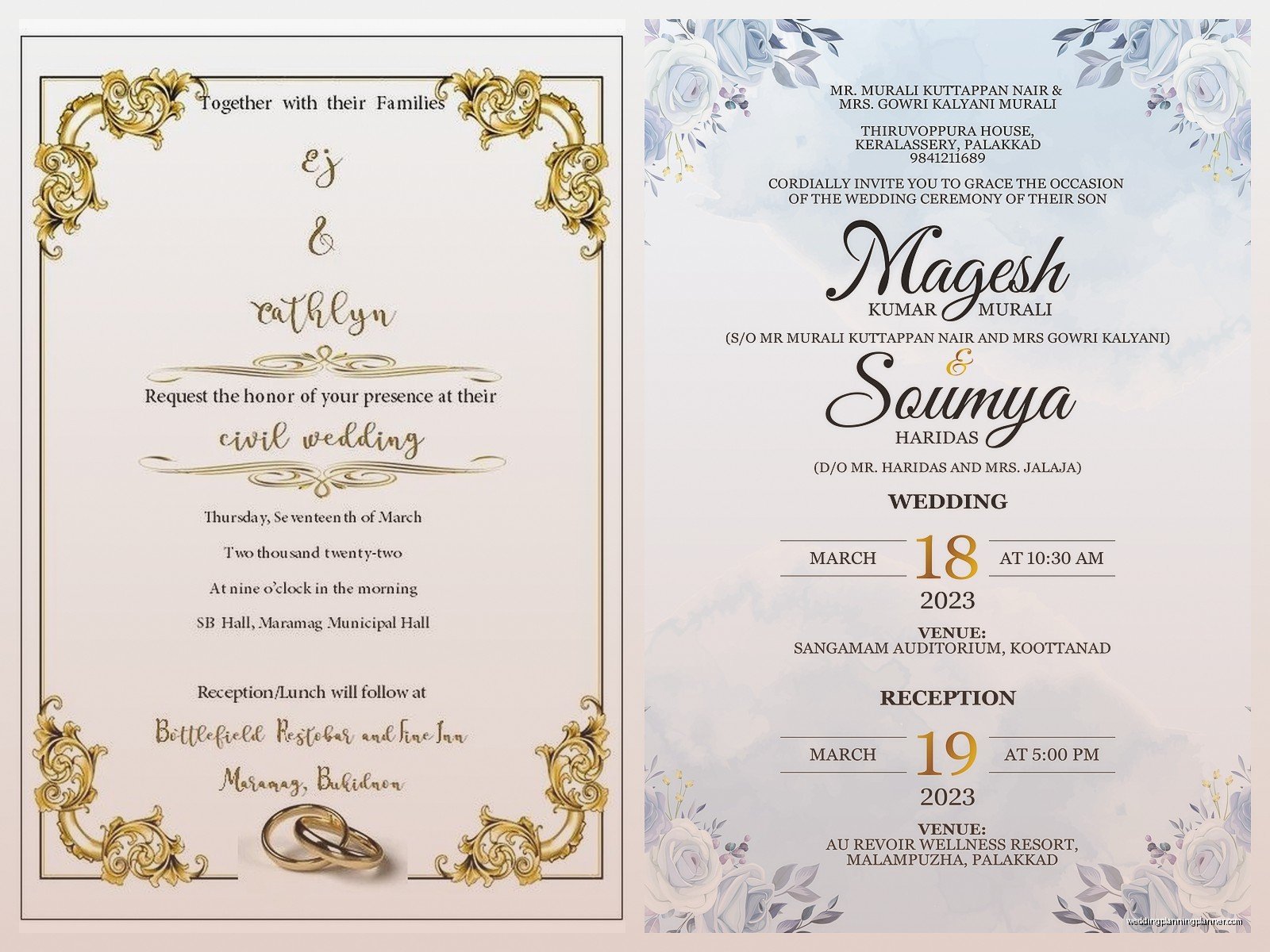 Marriage Invitation Sample: Sample Ideas & Examples