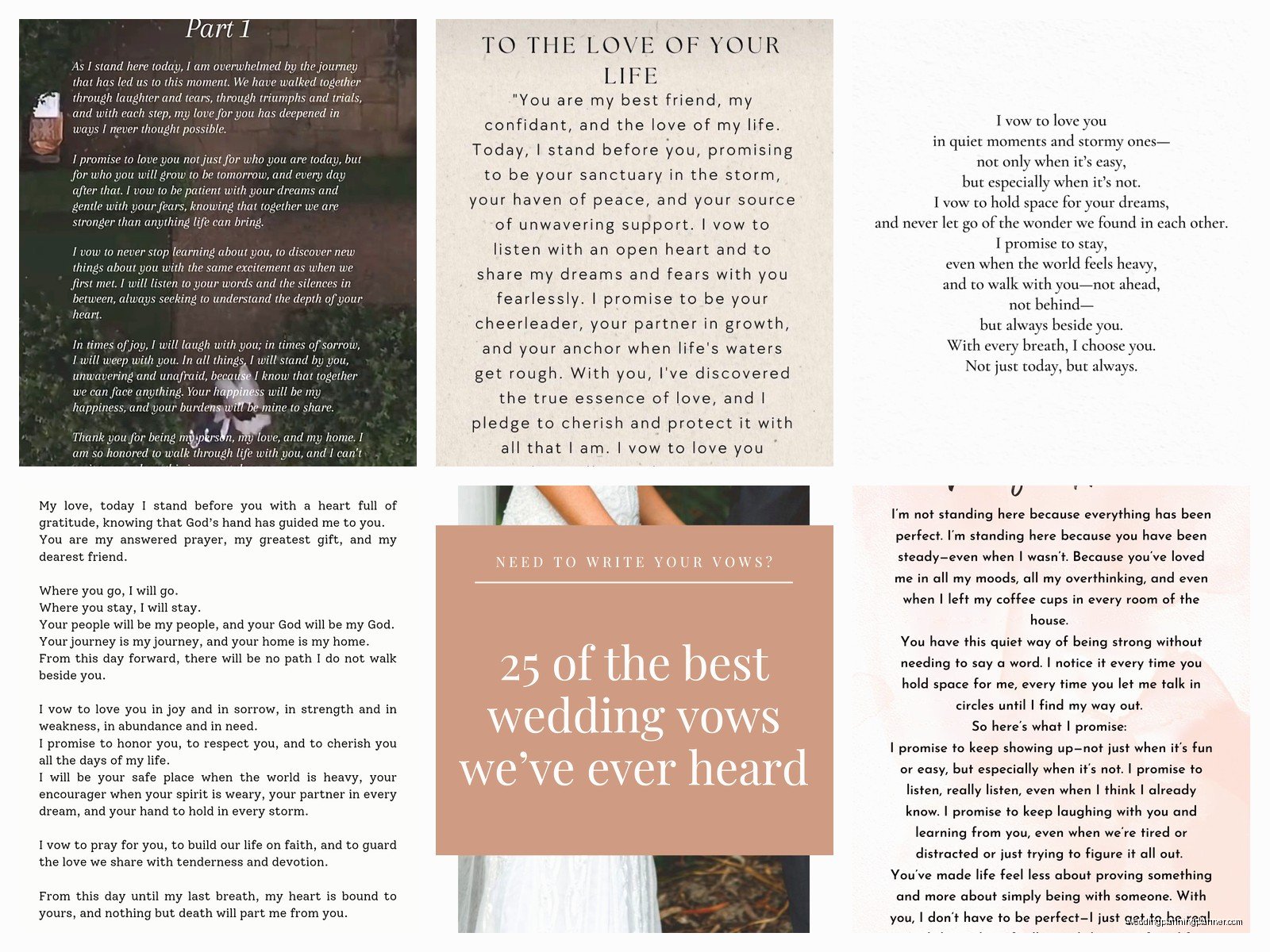 Personal Wedding Vow Examples: Sample Ideas & Examples