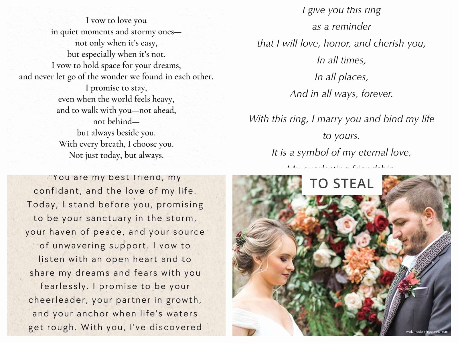 Ring Vows Examples: Sample Ideas & Examples