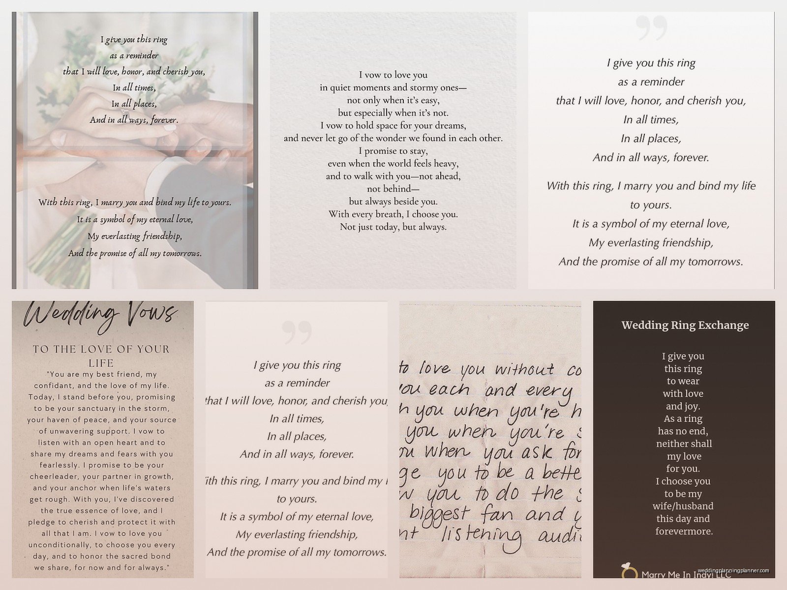 Ring Vows Examples: Sample Ideas & Examples