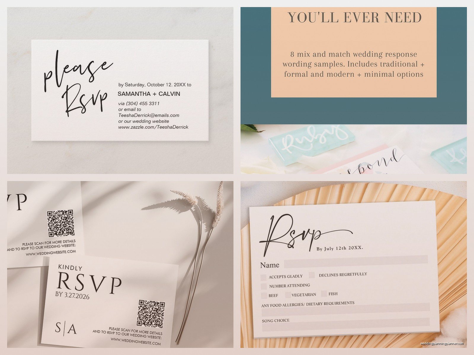 Rsvp Wedding Invitation Sample: Sample Ideas & Examples