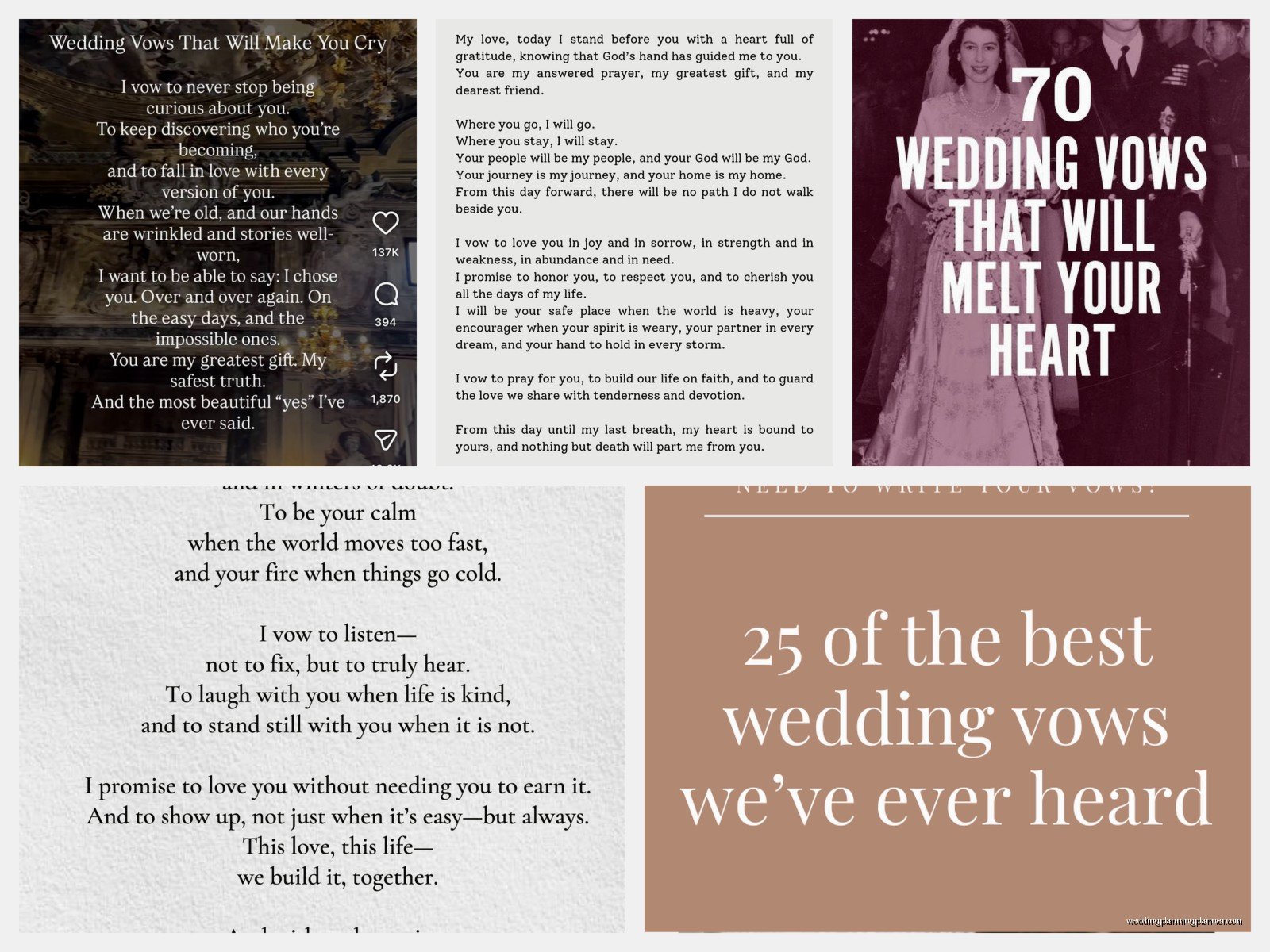 Sample Wedding Vows: Personal Promise Examples