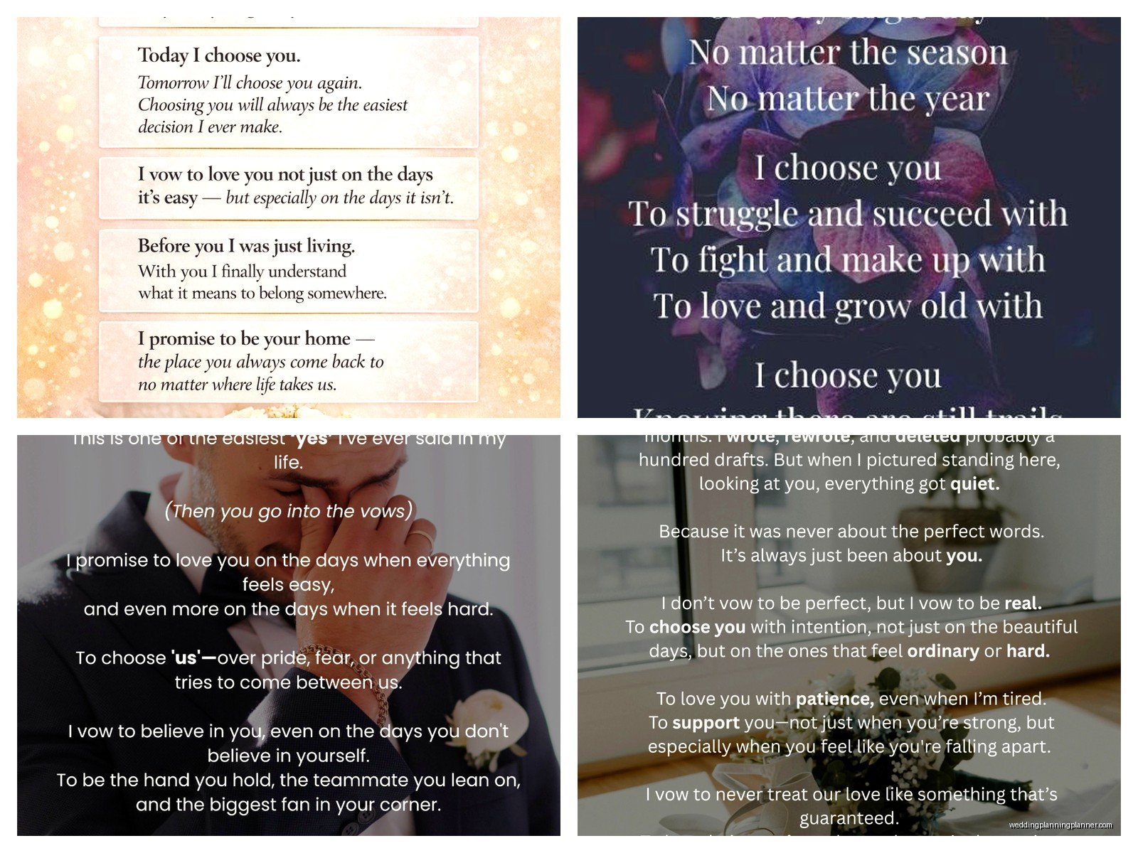 Sample Wedding Vows For Him: Sample Ideas & Examples