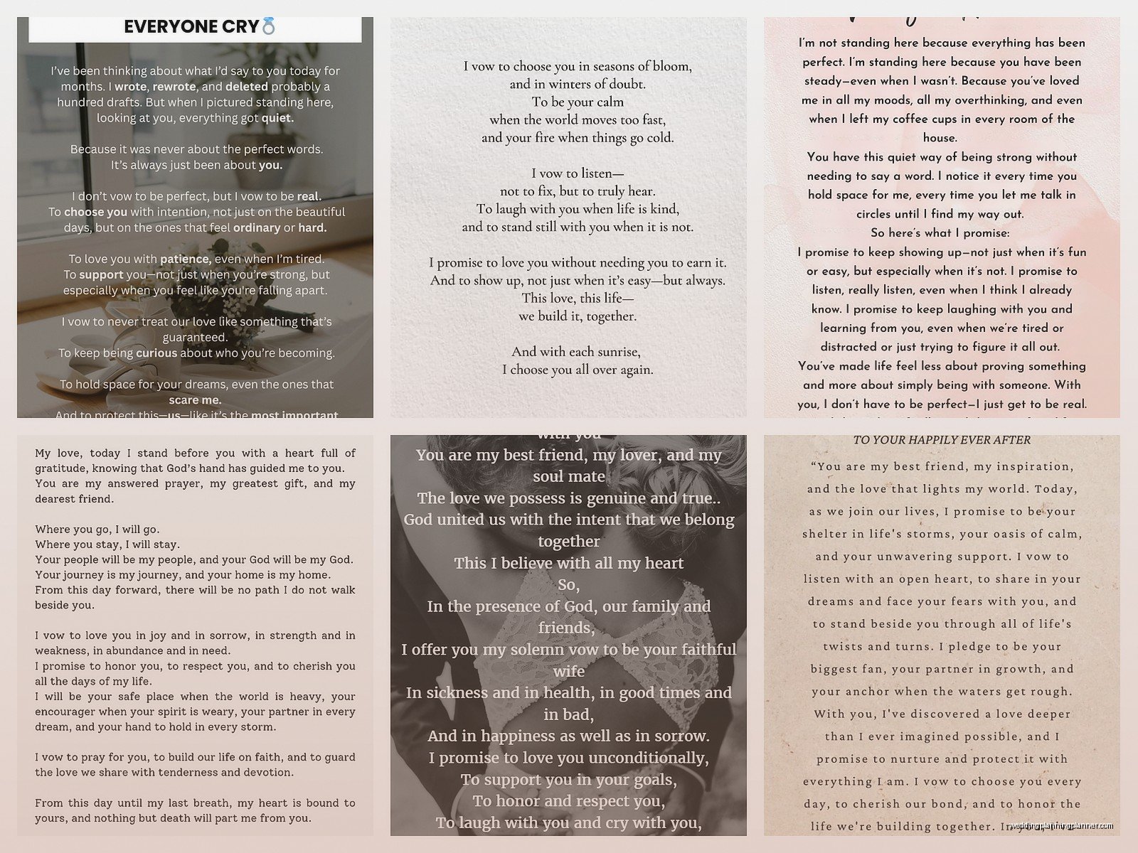 Vows For Him Examples: Sample Ideas & Examples