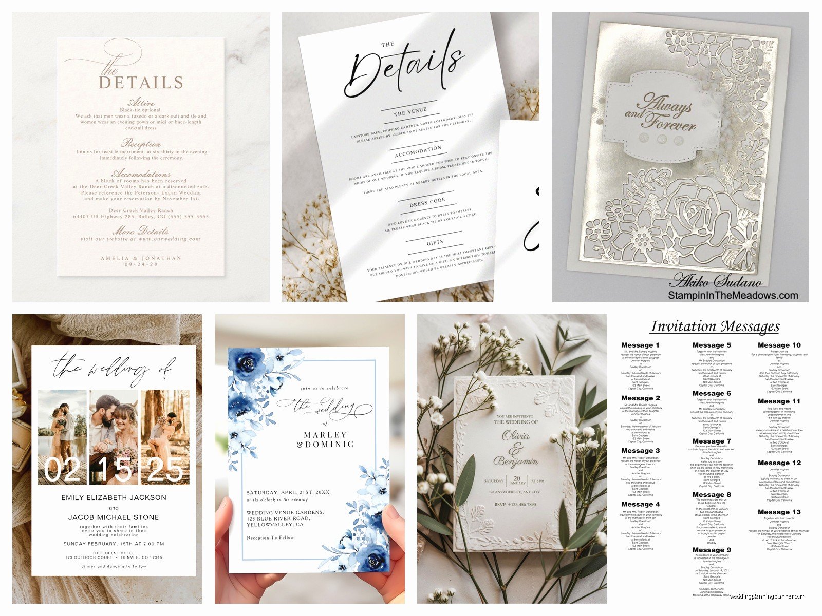 Wedding Card Examples: Sample Ideas & Examples