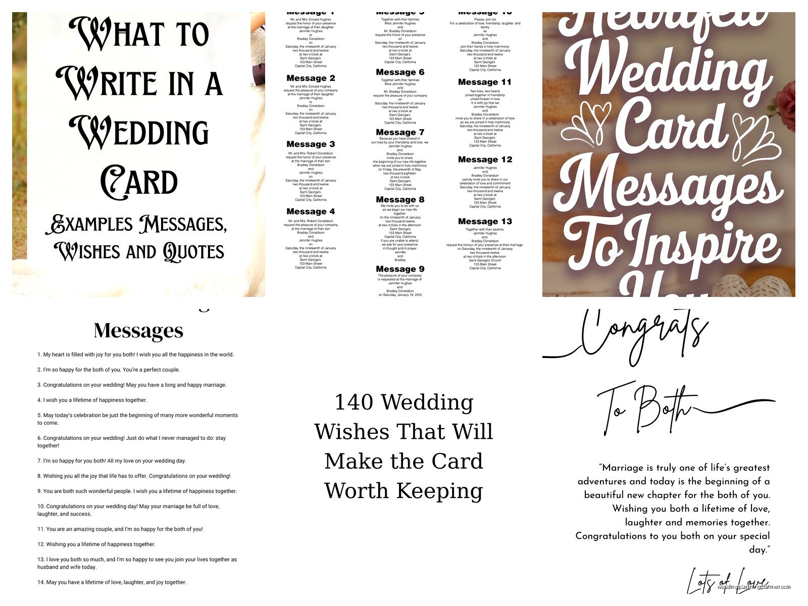 Wedding Card Message Examples: Sample Ideas & Examples